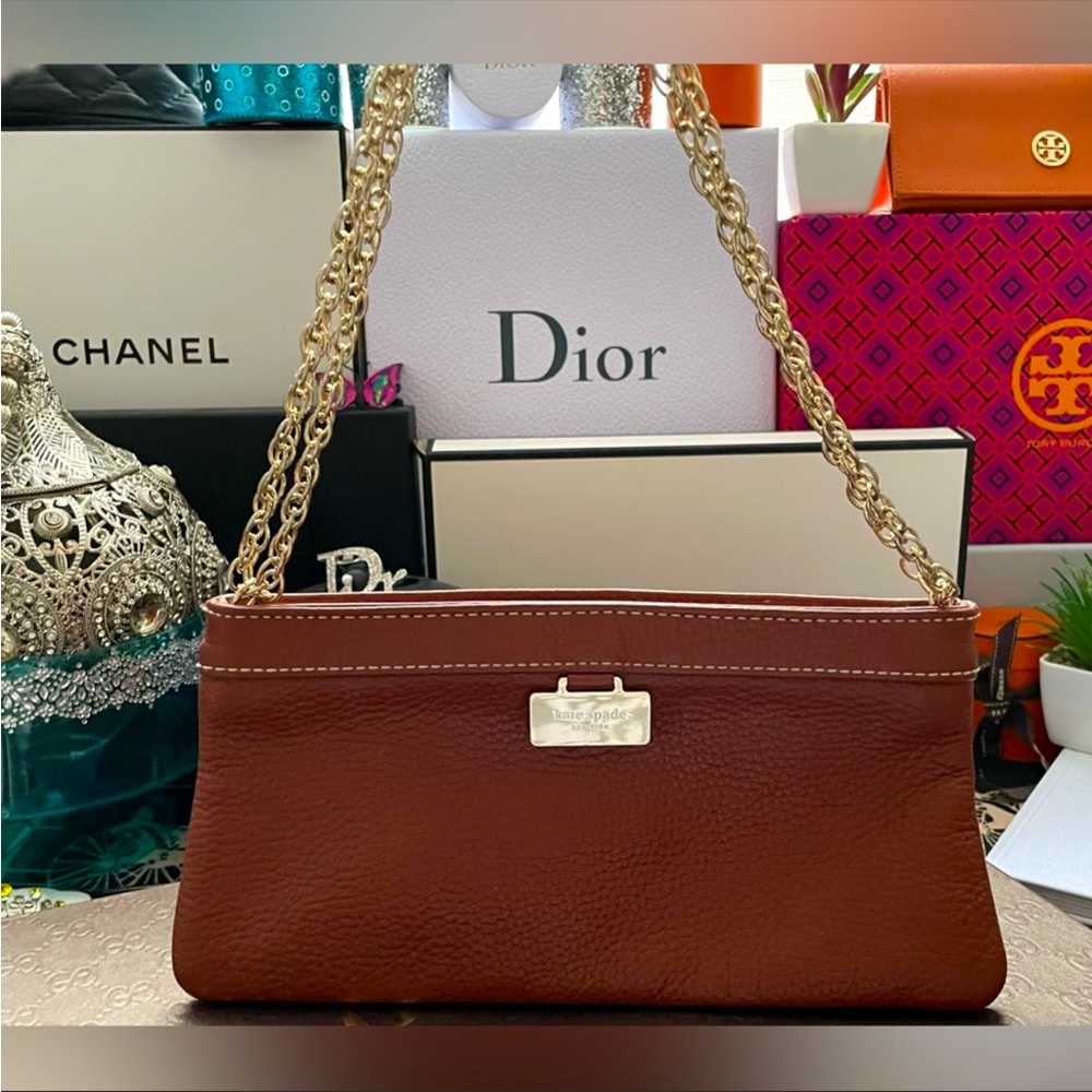 ✨KATE SPADE✨♠️ GOLD CHAIN ARM BAG - Picture 3 of 7